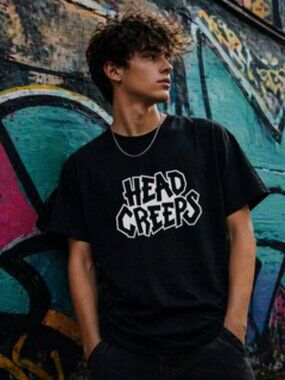 Head Creeps streetwear T Shirt Mens Gremlins Music graphic headbanging XL